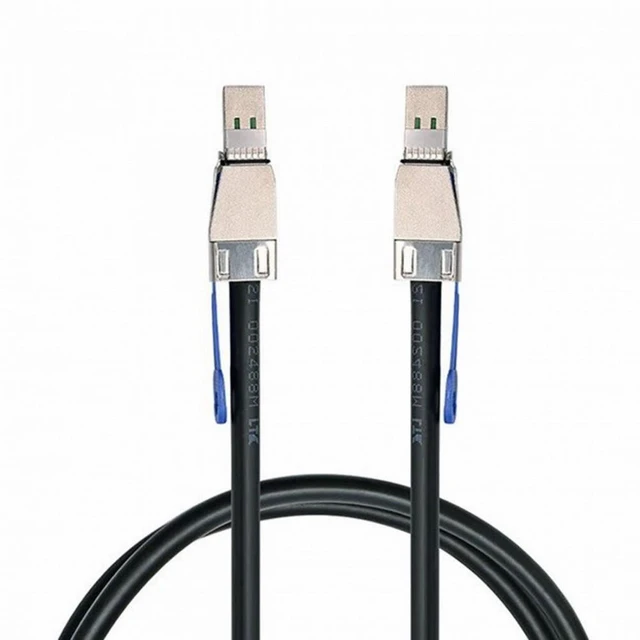 Alt view image 7 of 7 - WRIARICH External Mini SAS HD SFF-8644 to Mini SAS High Density HD SFF-8644 Data Server Raid Cable 50cm 12Gbps
