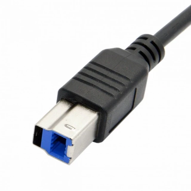 Alt view image 2 of 7 - WRIARICH USB-C USB 3.1 Type-C Male Connector to USB Standard B Male Data Cable for Mac Laptop Black