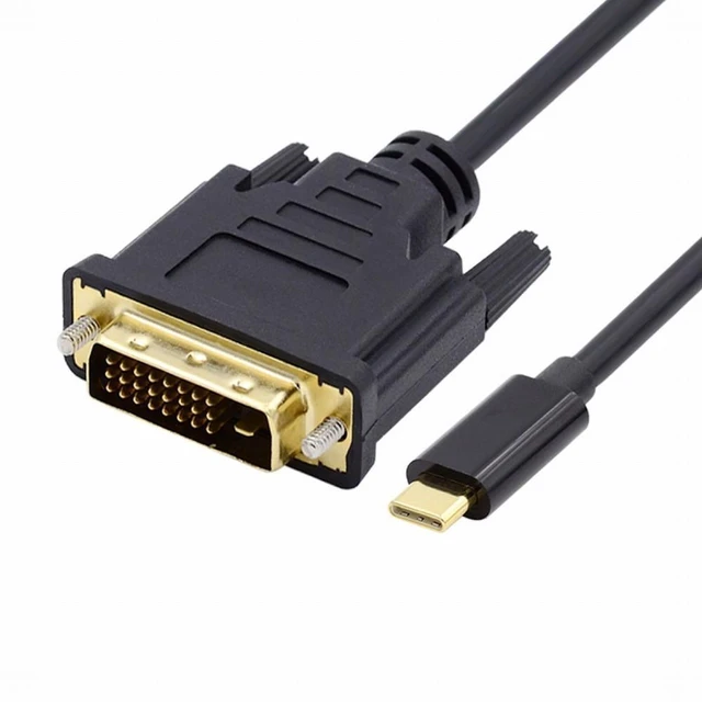 Main image of WRIARICH USB 3.1 Type-C USB-C Source to DVI 1080P 60hz Displays Male Monitor Cable for Laptop 1.8m