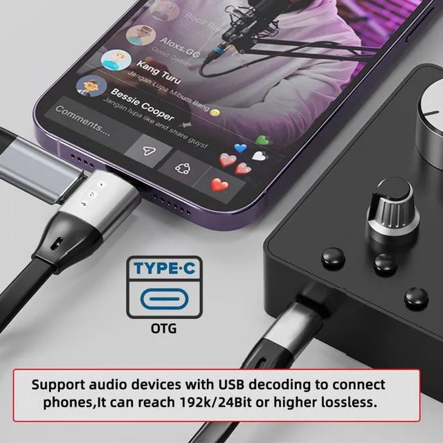 Alt view image 2 of 7 - WRIARICH Type-C USB-C Male to Male USB 3.1 10Gbps & PD OTG Audio Female Port Flat Slim FPC Data Cable for Laptop Phone