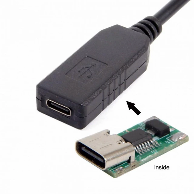 Alt view image 6 of 7 - WRIARICH USB 3.1 Type-C USB-C to DC 20V 5.5 2.5mm 2.1mm Power Plug PD Emulator Trigger Charge Cable for Laptop