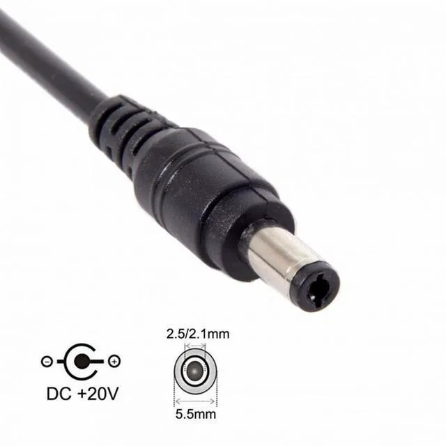 Alt view image 7 of 7 - WRIARICH USB 3.1 Type-C USB-C to DC 20V 5.5 2.5mm 2.1mm Power Plug PD Emulator Trigger Charge Cable for Laptop