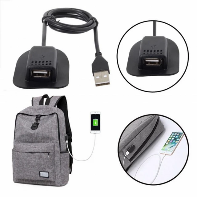 Alt view image 7 of 7 - WRIARICH Backpack USB Charging Cable Practical Convenient Outdoor Travel Camping External