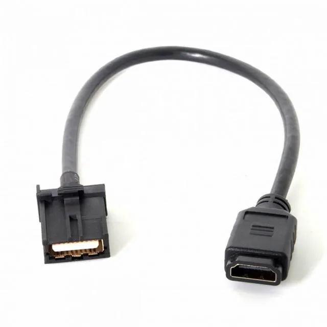 Alt view image 5 of 7 - WRIARICH High Speed HDMI 1.4 Type E Male to Type A Female Video Audio Cable 0.3m Automotive Connection System Grade Connector