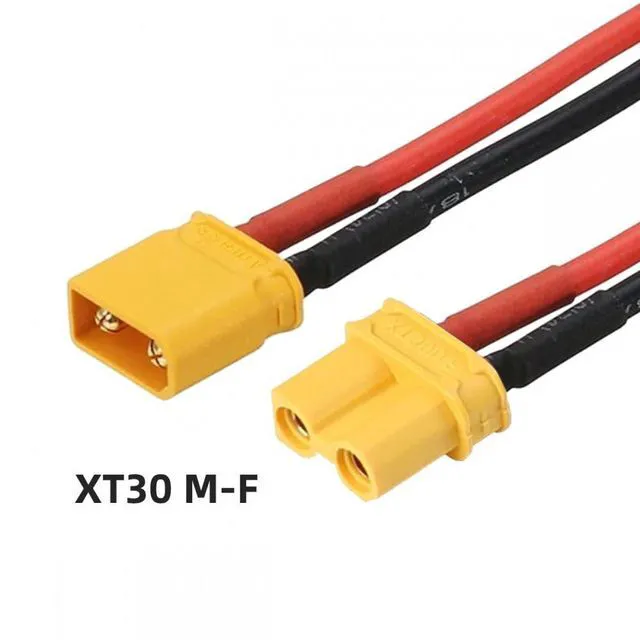 Main image of WRIARICH XT30 Female to Male 18AWG Extension Cable Connector for RC Battery Portable Power Station Solar Panel