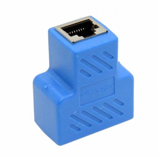 Alt view image 2 of 7 - WRIARICH 2pcs STP UTP Cat6 RJ45 8P8C Plug To Dual RJ45 Splitter Network Ethernet Switcher Adapter