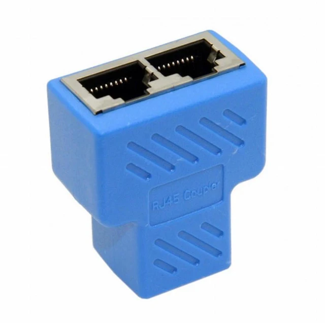 Alt view image 3 of 7 - WRIARICH 2pcs STP UTP Cat6 RJ45 8P8C Plug To Dual RJ45 Splitter Network Ethernet Switcher Adapter