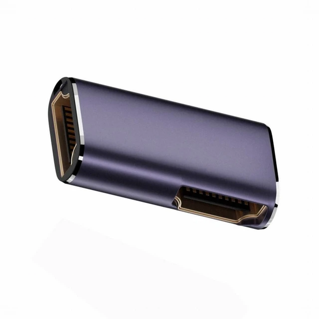 Alt view image 4 of 7 - WRIARICH HDMI Female to HDMI 2.1 Female 90 Degree Angled UHD Extension Gold Converter Adapter Support 8K 60hz HDTV