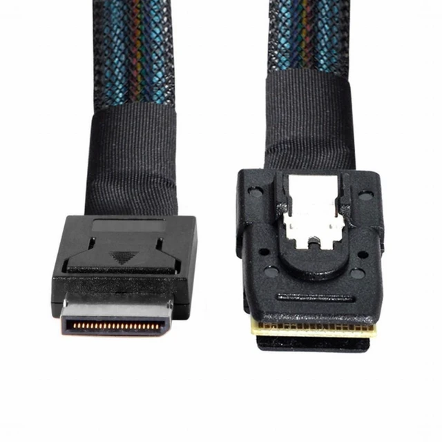 Main image of WRIARICH Oculink PCIe PCI-Express SFF-8611 4i to SFF-8087 36Pin PCIE Slimline SSD Data Active Cable 50cm