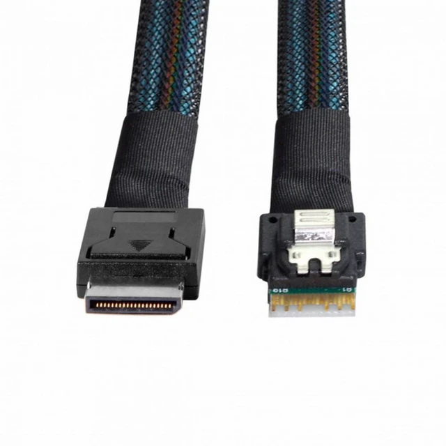 Main image of WRIARICH OcuLink PCIe PCI-Express SFF-8611 4i to SFF-8654 Slimline SSD Data Active Cable 50cm