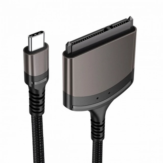 Alt view image 3 of 7 - WRIARICH 5Gbps Type-C USB-C Male to SATA 22 Pin Adapter Cable for 2.5" Hard Disk Driver SSD Laptop