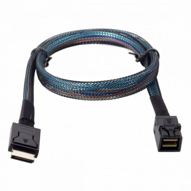 Alt view image 6 of 7 - WRIARICH OCuLink PCIe PCI-Express SFF-8611 4i to SFF-8643 SSD Data Active Cable 50cm