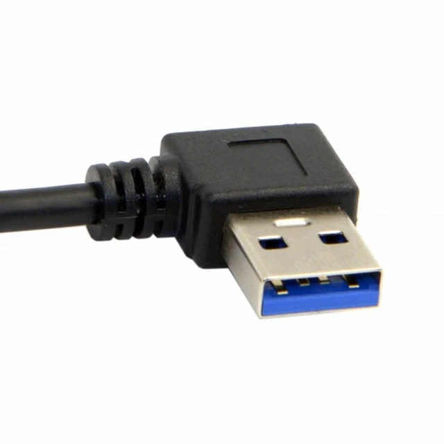 Alt view image 3 of 7 - WRIARICH Reversible USB 3.1 USB-C Angled to 90 Degree Right Angled USB 3.0 Cable for Laptop Tablet Phone (30cm)