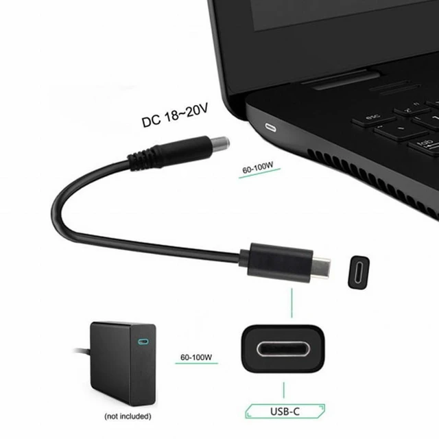 Alt view image 3 of 7 - WRIARICH PD Power Type-C USB-C Input to DC 7.9*5.4mm Power PD Charge Cable for Laptop 18-20V