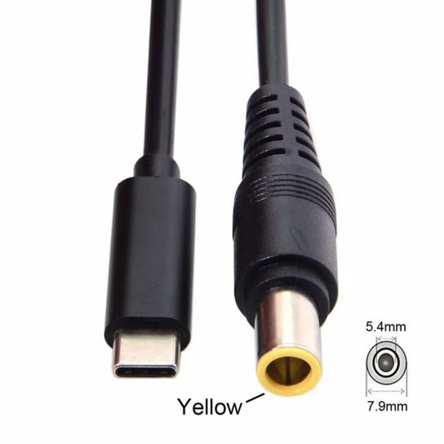 Alt view image 5 of 7 - WRIARICH PD Power Type-C USB-C Input to DC 7.9*5.4mm Power PD Charge Cable for Laptop 18-20V