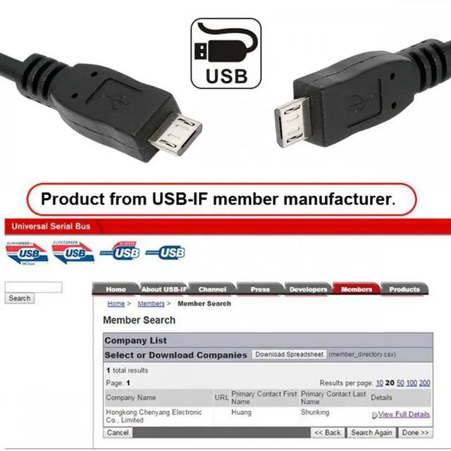 Alt view image 6 of 7 - WRIARICH Micro USB2.0 Male to Micro USB Male 5Pin Data Charge Cable 100cm for Phone Tablet Camera