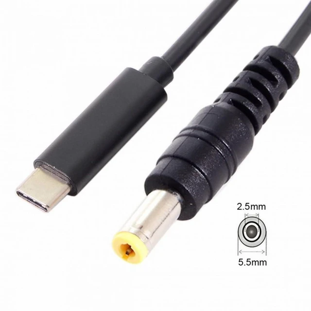 Alt view image 7 of 7 - WRIARICH PD Power Type-C USB-C Input to DC 5.5*2.5mm Power PD Charge Cable for Laptop Notebook
