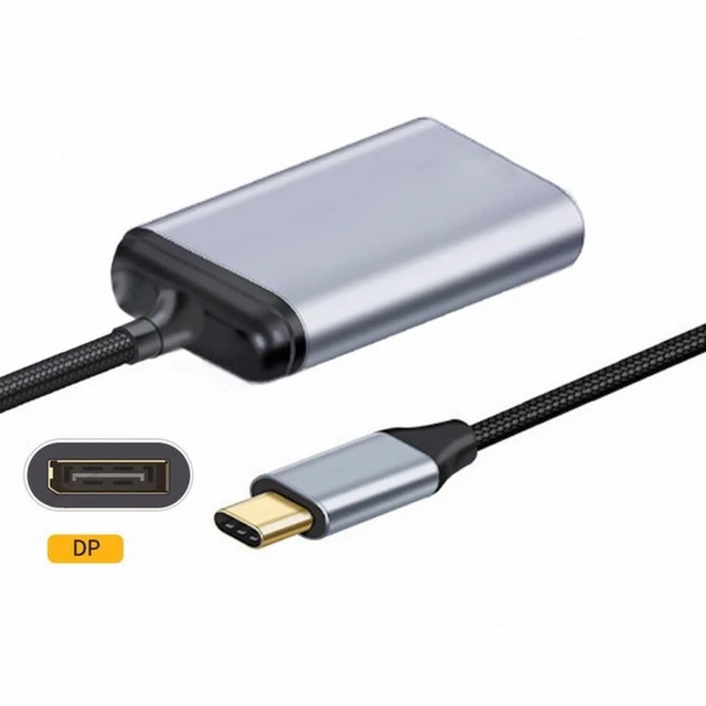 Alt view image 4 of 7 - WRIARICH Type-C USB-C to Displayport Monitor DP Cable Adapter 4K 2K 60hz for Tablet Phone Laptop