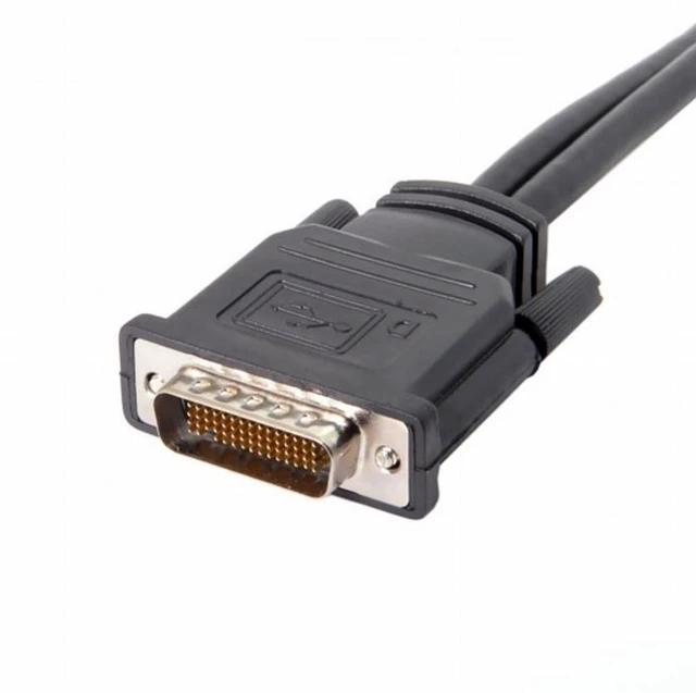 Alt view image 2 of 7 - WRIARICH DMS-59Pin Male to Dual HDMI 1.4 HDTV Female Splitter Extension Cable for PC Graphics Card