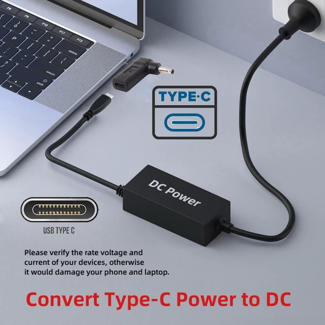 Alt view image 7 of 7 - WRIARICH PD Power USB 3.1 Type-C USB-C to DC 19V 5.0*1.0mm Adapter PD Emulator Trigger 90 Degree Angled Yellow