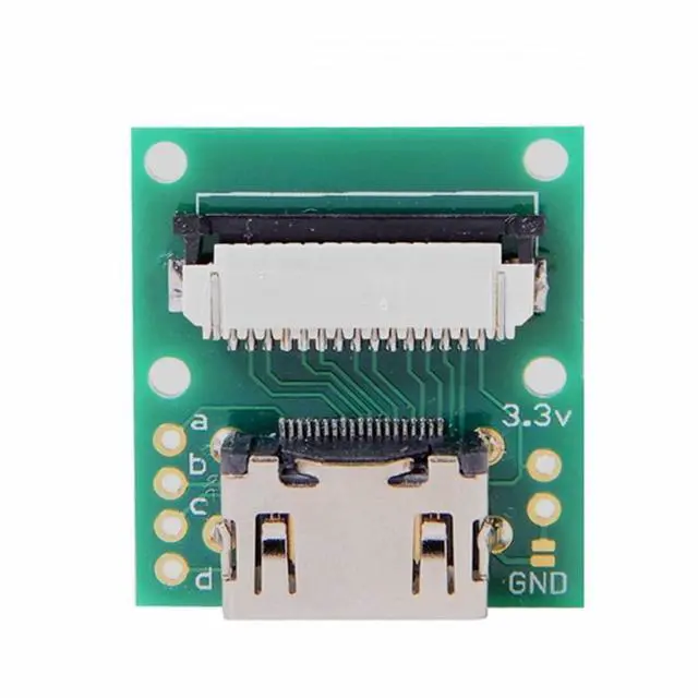 Alt view image 2 of 7 - WRIARICH Raspberry PI Camera Module to HDMI Type A Male HDTV FPC Flat Cable 5cm fit for PES001