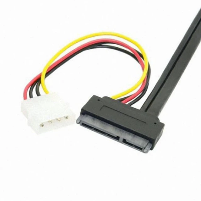 Alt view image 4 of 7 - WRIARICH 50cm eSATAp Power ESATA Combo to SATA 22pin IDE 4pin 5V 12V for 3.5" 2.5" Hard Disk Data Cable