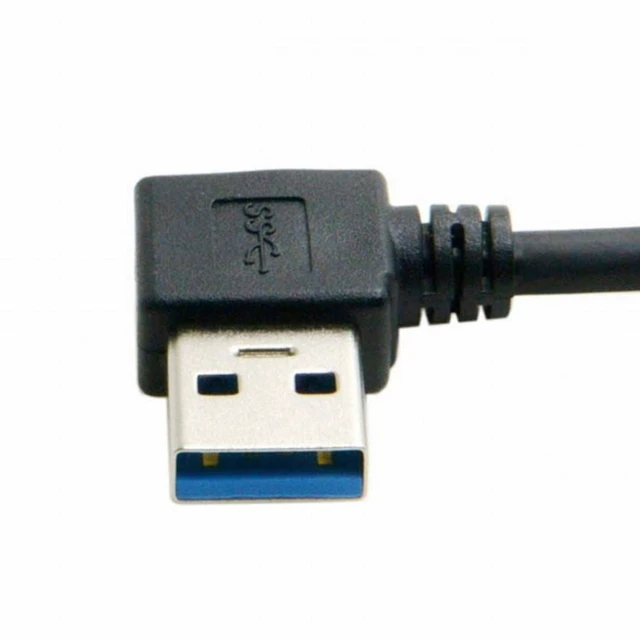 Alt view image 2 of 5 - WRIARICH Left Angled USB 3.0 Type-A Male to USB 3.0 Type-A Female Extension Cable (20cm) 5Gbps 90 Degree