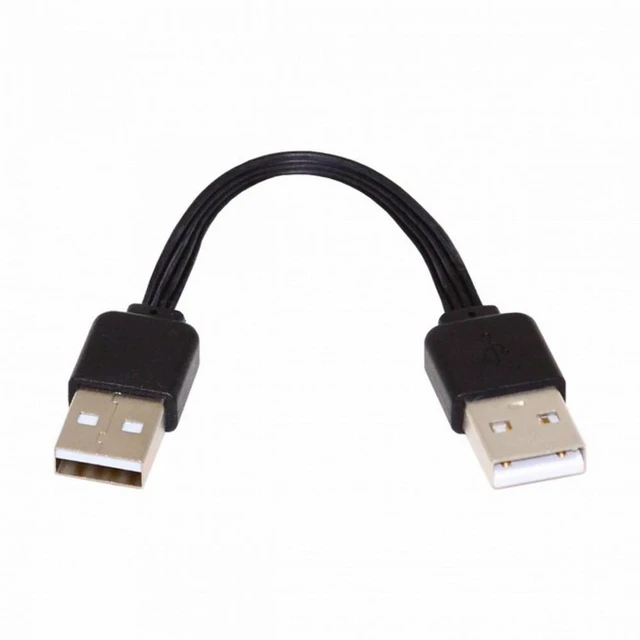 Alt view image 3 of 7 - WRIARICH 13cm USB 2.0 Type-A Male to Type-A Male Data Flat Slim FPC Cable for FPV Disk Phone