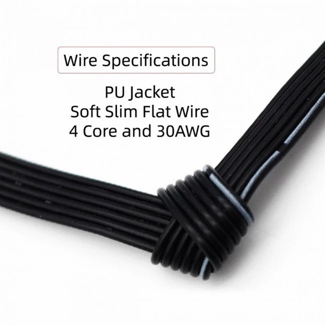 Alt view image 6 of 7 - WRIARICH 13cm USB 2.0 Type-A Male to Type-A Male Data Flat Slim FPC Cable for FPV Disk Phone