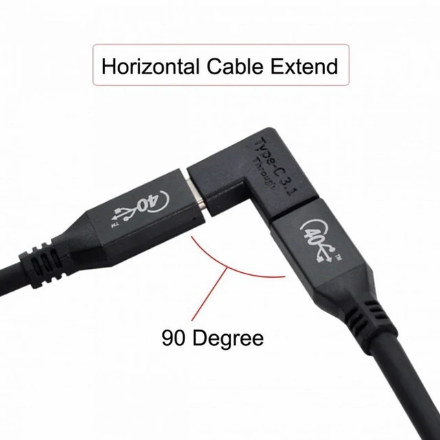 Alt view image 6 of 7 - WRIARICH 3pcs/lot USB 3.1 Type-C Male Female to USB-C Female Power Data 10Gbps Adapter for NS Switch Phone