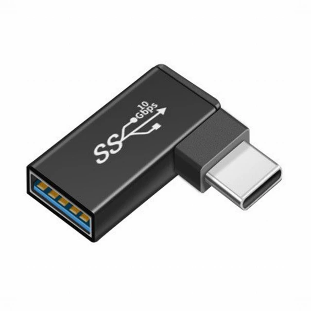 Main image of WRIARICH Type-C USB-C to USB 3.0 Female OTG Adapter Right Angled 90 Degree for Laptop Cell Phone