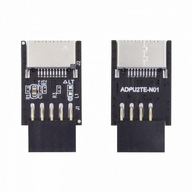 Alt view image 7 of 7 - WRIARICH USB 3.1 Front Panel Socket Key-A Type-E to USB 2.0 9Pin 10Pin Mainboard Header Male Extension Adapter
