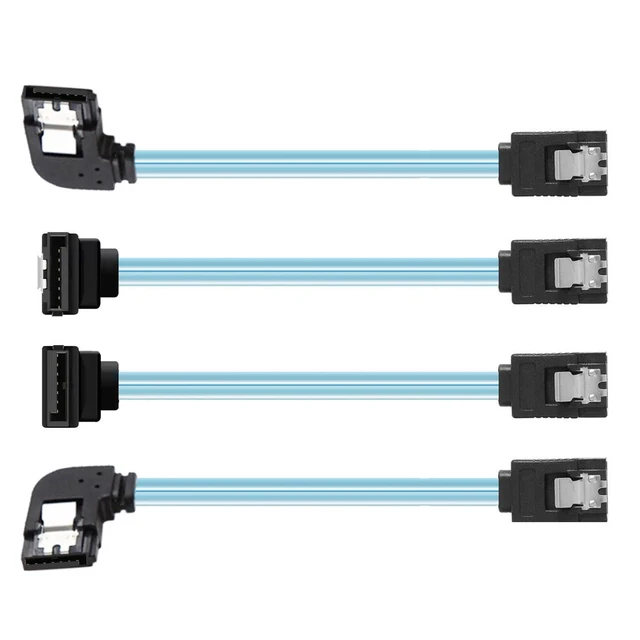 Main image of WRIARICH 4pcs/lot 90 Degree Angled Type Internal 4-SATA Host to 4SATA 7pin Target Disk 6Gbps Data Server Cable 25cm