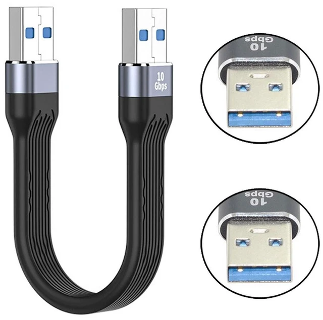 Main image of WRIARICH 10Gbps USB 3.1 Type A Male to USB3.0 Type A Male Extension Flat Slim FPC Data Cable 13cm for Laptop Desktop