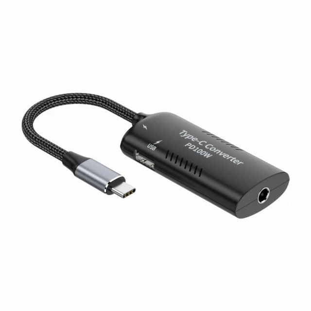 Main image of WRIARICH DC Power 5.5x2.5mm 5.5x2.1mm Input to 100W Dual Type-C USB-C and Type-A Output PD Emulator Trigger Charge Cable