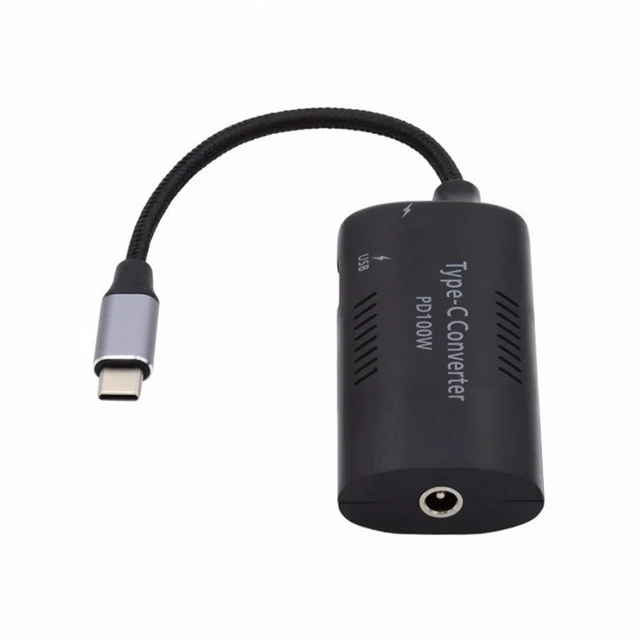Alt view image 2 of 7 - WRIARICH DC Power 5.5x2.5mm 5.5x2.1mm Input to 100W Dual Type-C USB-C and Type-A Output PD Emulator Trigger Charge Cable