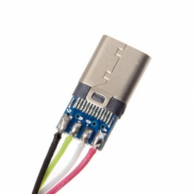 Alt view image 5 of 6 - WRIARICH 5pcs/lot DIY 24pin USB Type-C USB-C Male OTG Host Type 5.1k Resistor with Black Housing Cover
