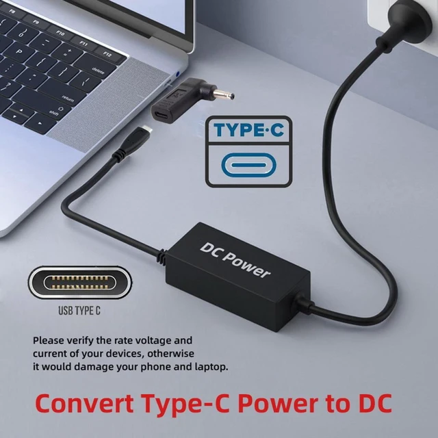 Alt view image 7 of 7 - WRIARICH PD Power USB 3.1 Type-C USB-C to DC 19V 4.0*1.7mm Adapter PD Emulator Trigger 90 Degree Angled
