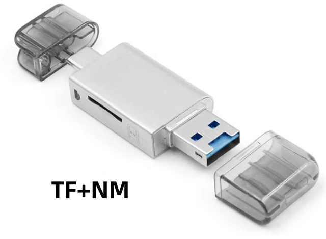 Main image of WRIARICH Type-C USB-C USB 2.0 Version to NM Nano Memory Card TF Micro SD Card Reader for Phone Cell Phone Laptop