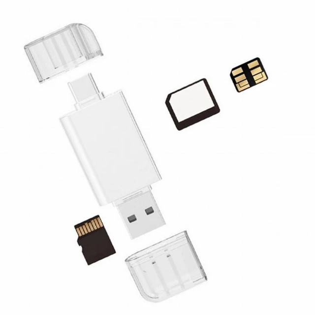 Alt view image 3 of 7 - WRIARICH Type-C USB-C USB 2.0 Version to NM Nano Memory Card TF Micro SD Card Reader for Phone Cell Phone Laptop