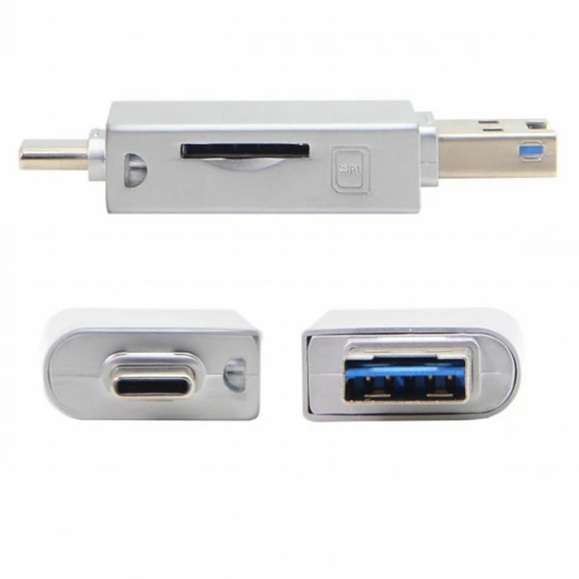 Alt view image 4 of 7 - WRIARICH Type-C USB-C USB 2.0 Version to NM Nano Memory Card TF Micro SD Card Reader for Phone Cell Phone Laptop