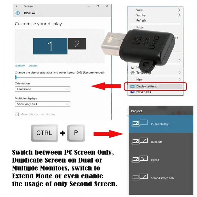 Alt view image 2 of 7 - WRIARICH CY Mini-DP Virtual Display Adapter Mini Displayport Dummy Plug Headless Ghost Emulator 4K@17hz Black
