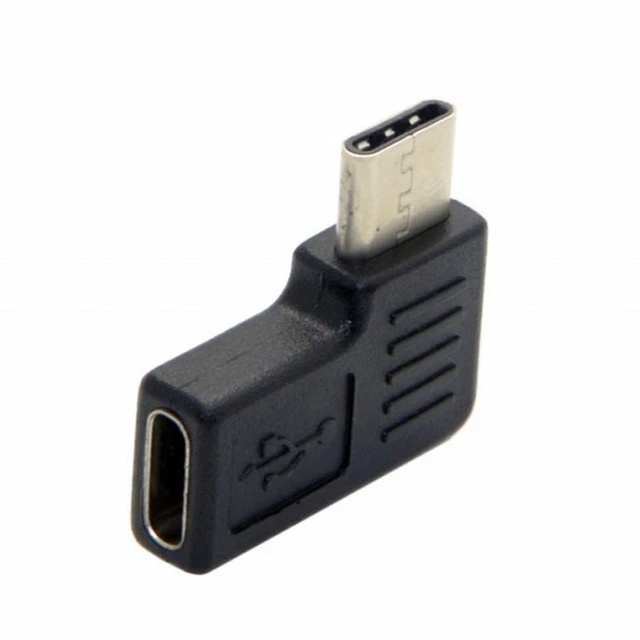 Alt view image 3 of 7 - WRIARICH 90 Degree Right Left Angled USB 3.1 Type-C Male to Female Extension Adapter for Laptop Tablet Cell Phone