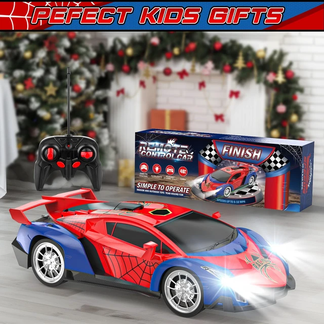 Alt view image 7 of 7 - Growsland Remote Control Car for Kids, RC Cars for Boys Kids 1:18 Electric Vehicle Toy Car Hobby Racing Car Toys with Lights & Controller, Birthday Gift for 3 4 5 6 7 8 9 Year Old Boys Girls