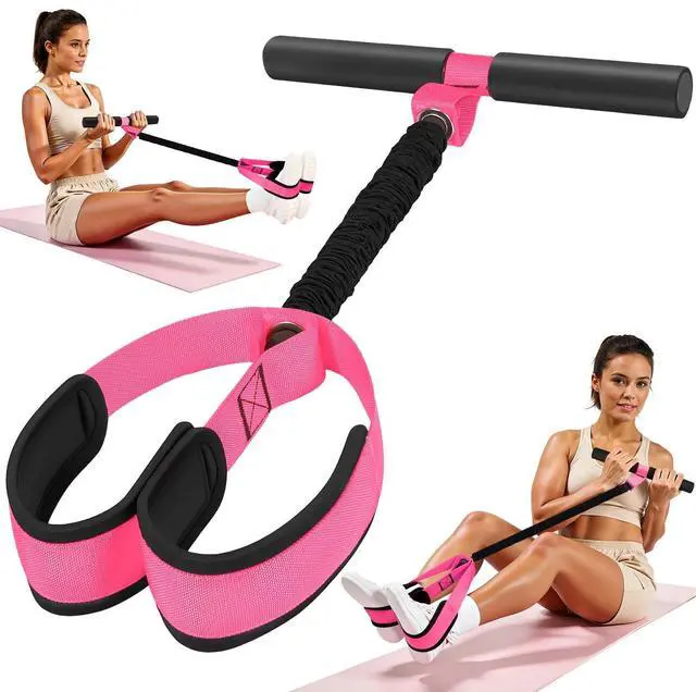 Main image of NTIUYOT Pedal Resistance Band with Handle, Upgraded Durable Thickened Latex Tubes and Soft Foam Fabric Foot Pedal, Sit Up Exercise Equipment for Abdomen, Waist, Arm, Core/ABS, Leg, Physical Therapy