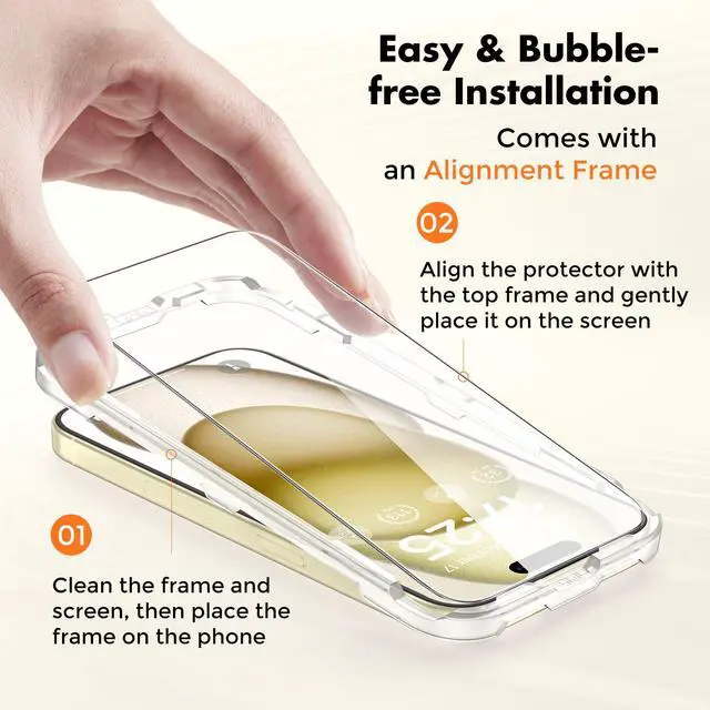 Alt view image 3 of 7 - 2-Pack Screen Protector for Tempered Glass