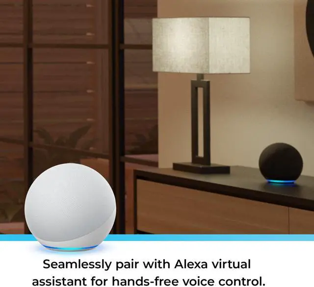 Alt view image 2 of 7 - 50589 Color-Changing A19 LED Smart Light Bulb, 2.4 GHz Wi-Fi, 60W Equivalent 800LM, Works with Alexa Only, 1-Pack