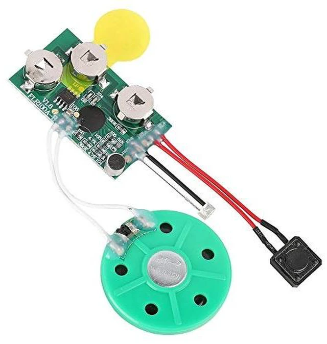 Main image of DIY Greeting Card Chip, 60 Seconds Music Sound Audio Voice Recording Module Device Chip Recordable Sound Chip for Christmas Cards, Creative Gift Boxes, Jewelry Boxes, Crafts, Children's Toys