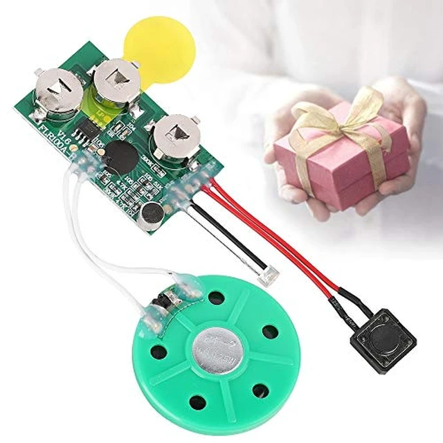 Alt view image 6 of 7 - DIY Greeting Card Chip, 60 Seconds Music Sound Audio Voice Recording Module Device Chip Recordable Sound Chip for Christmas Cards, Creative Gift Boxes, Jewelry Boxes, Crafts, Children's Toys