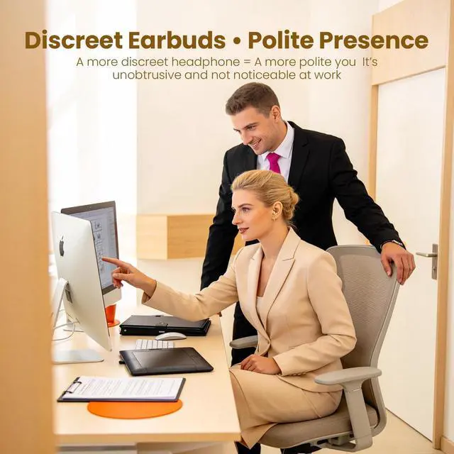 Alt view image 3 of 7 - Smallest Wireless Bluetooth Invisible Earbuds - Low Profile, Micro, Discreet Mini Earbuds for Small Ear Canals - Spy Earpiece